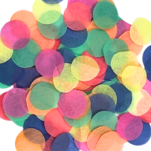 Confeti de papel de colores