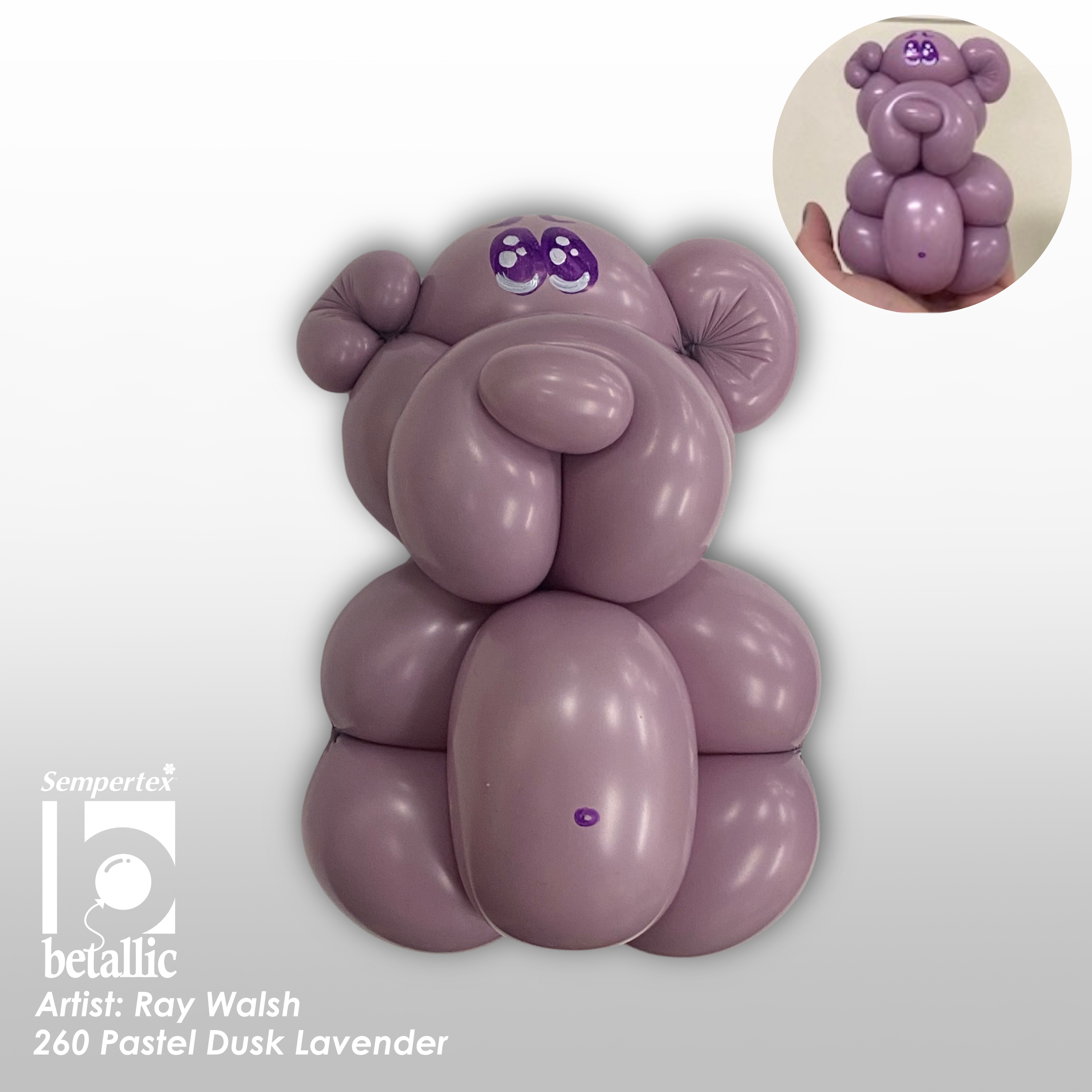 260 Sempertex Pastel Dusk Lavender Twisting - Entertainer Latex Balloons | 50 Count