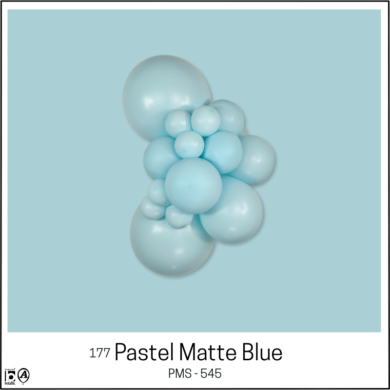 260s Sempertex Nozzles Up Pastel Matte Blue Twisting - Entertainer Latex Balloons | 50 Count