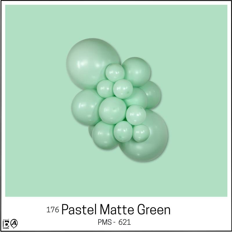 5" Sempertex Pastel Matte Green Latex Balloons | 100 Count
