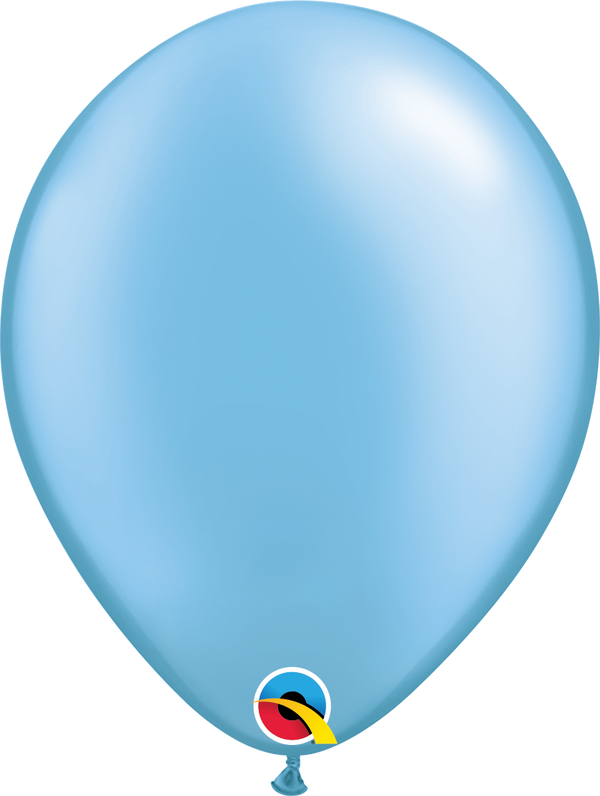 11" Qualatex Pastel Pearl Azure Latex Balloons | 100 Count