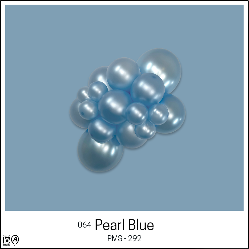 5" Sempertex  Satin Pearl Blue Latex Balloons | 100 Count