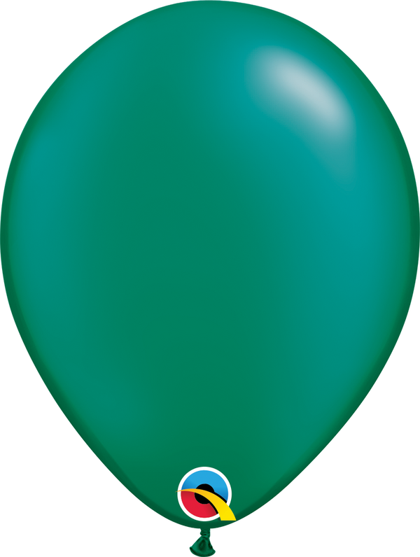 5" Qualatex Radient Pearl Emerald Green Latex Balloons | 100 Count