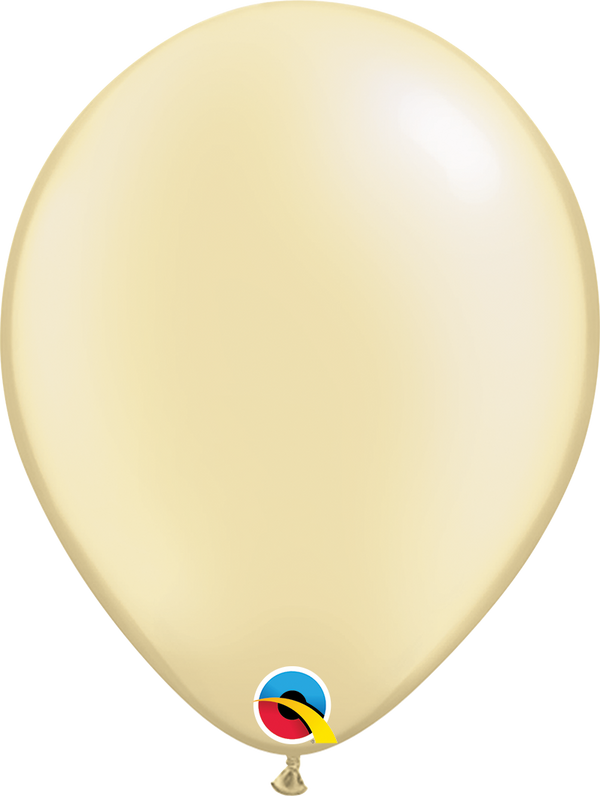 5" Qualatex Pastel Pearl Ivory Latex Balloons | 100 Count