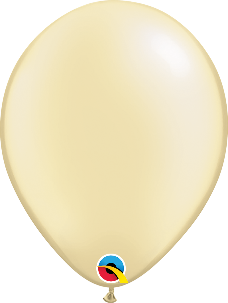16" Qualatex Pastel Pearl Ivory Latex Balloons | 50 Count