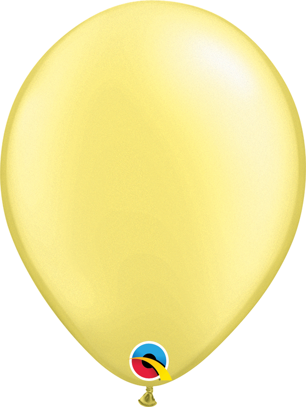 5" Qualatex Pastel Pearl Lemon Chiffon Latex Balloons | 100 Count