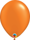 11" Qualatex Radient Pearl Mandarin Orange Latex Balloons | 100 Count