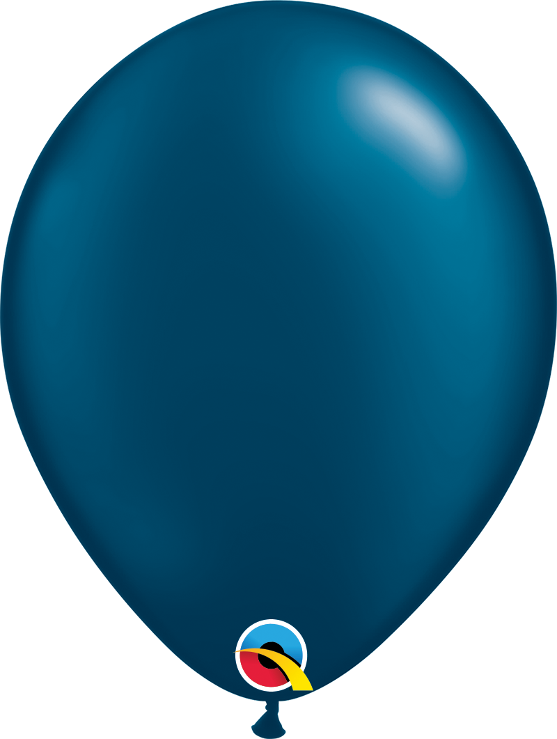 11" Qualatex Radient Pearl Midnight Blue Latex Balloons | 100 Count