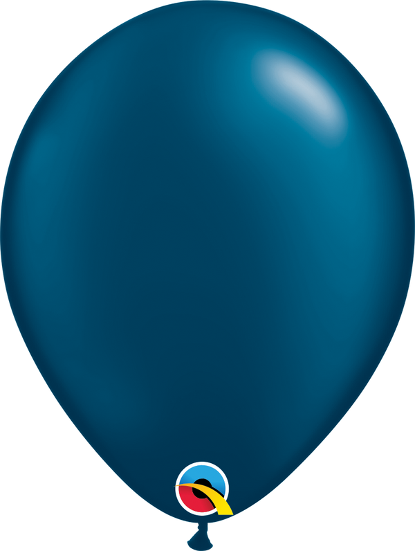 5" Qualatex Radient Pearl Midnight Blue Latex Balloons | 100 Count