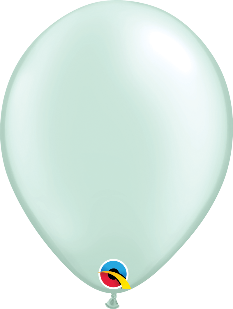 11" Qualatex Pastel Pearl Mint Green Latex Balloons | 100 Count
