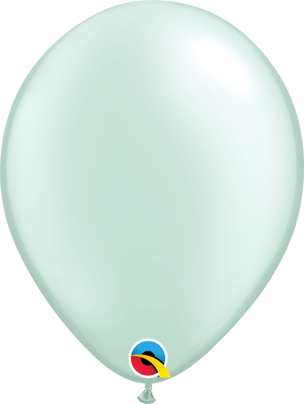 11" Qualatex Pastel Pearl Mint Green Latex Balloons | 100 Count