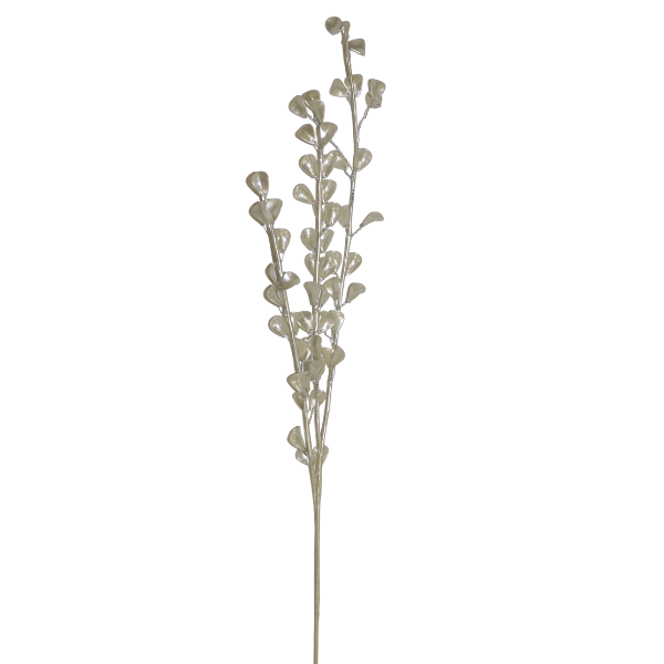 29" Pearl Leaves Spray - Wired Stem | 1 Count