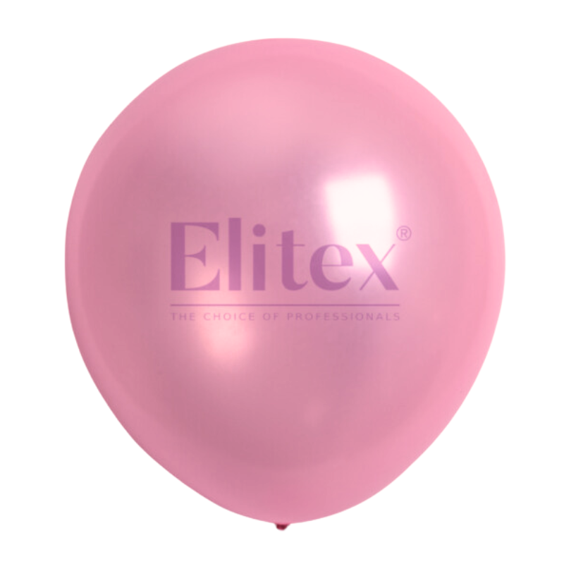 12" Elitex Pink Pearl Round Latex Balloons | 50 Count