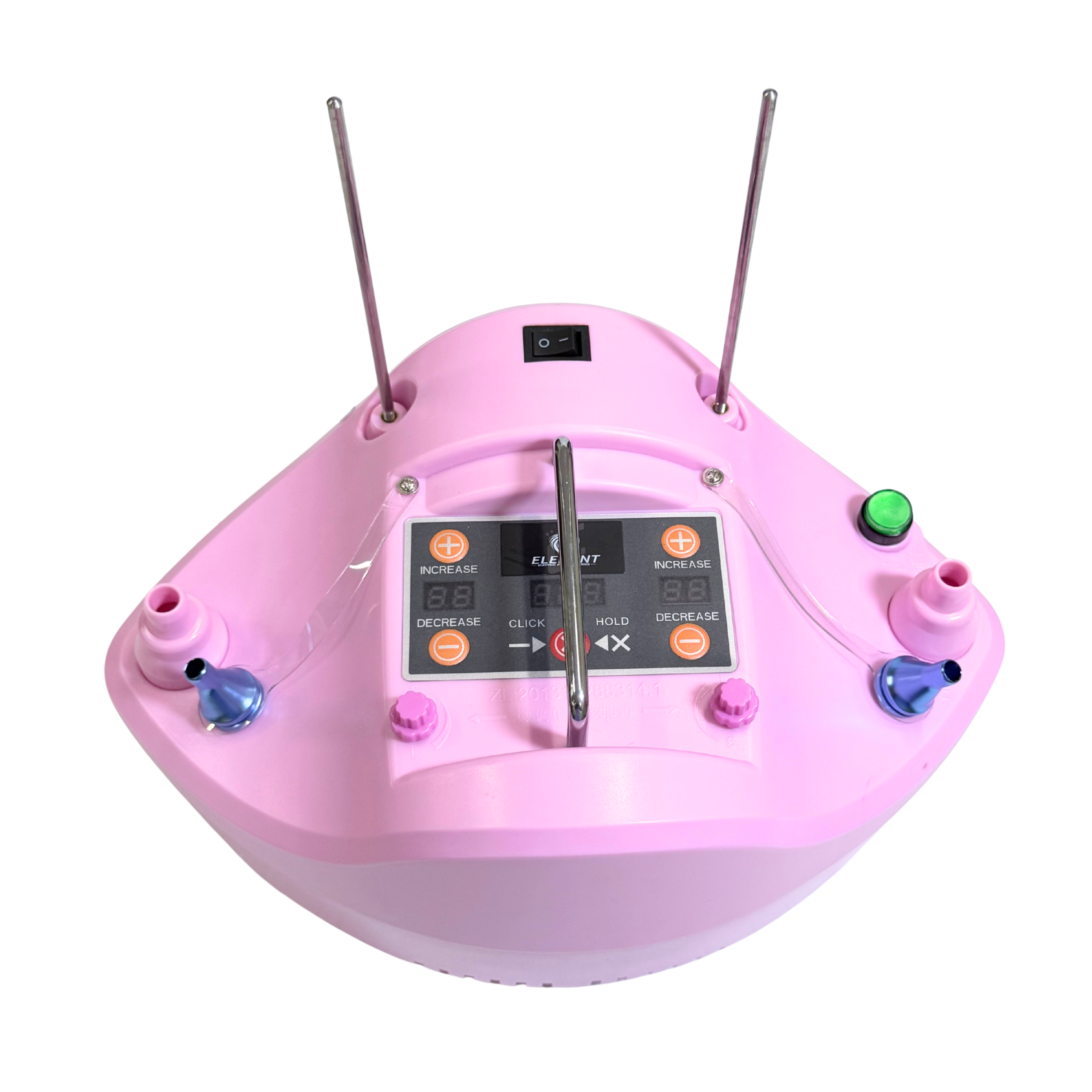 Element Series - Pink Cyclone Digital Precision Inflator With Double Stuffing Tool