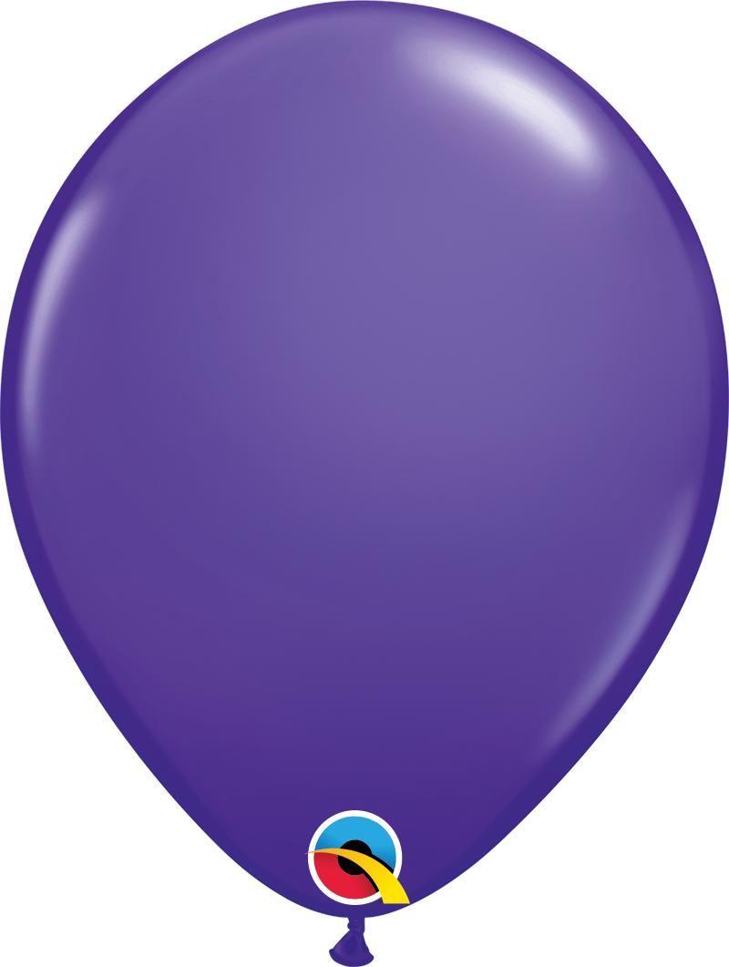 11" Qualatex Fashion Purple Violet Latex Balloons | 100 Count