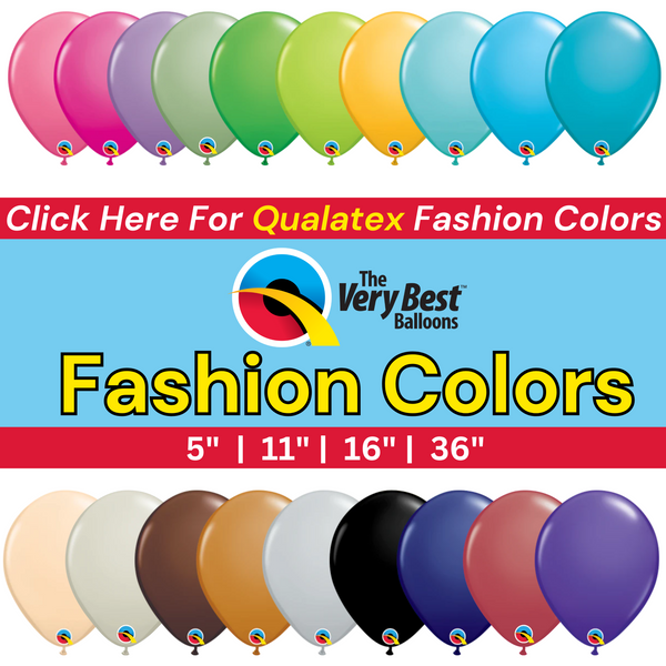 Globos de látex Qualatex Fashion Colors | Todos los tamaños