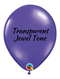 9" Qualatex Jewel Quartz Purple Latex Balloons (Discontinued) | 100 Count