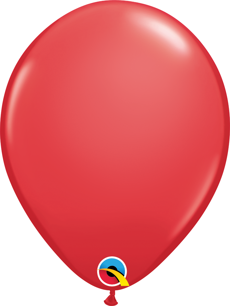 9" Qualatex Red Latex Balloons | 100 Count