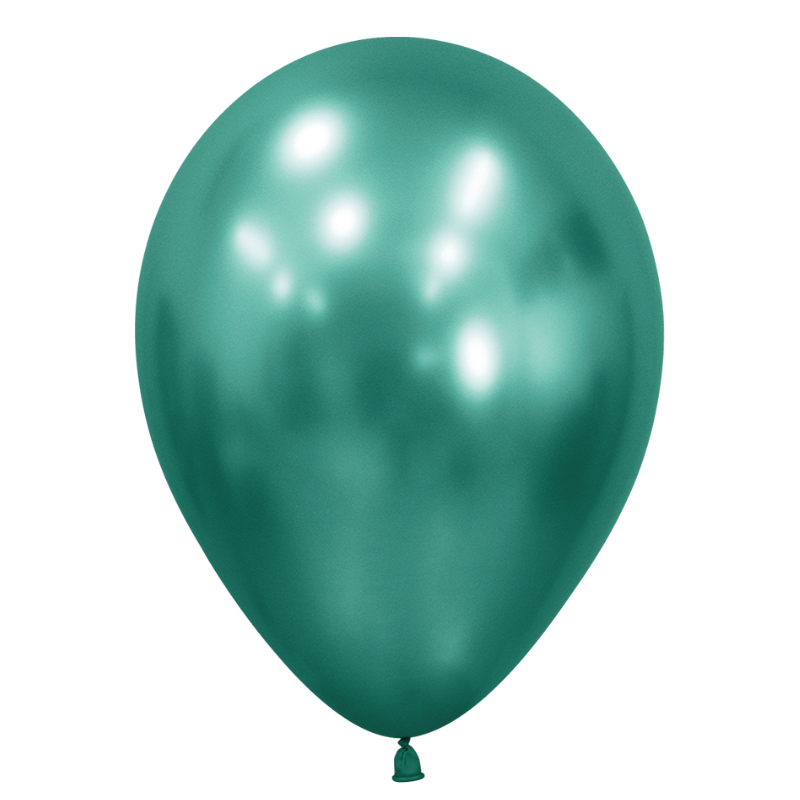 5" Sempertex Reflex Aurora Green Latex Balloons | 100 Count