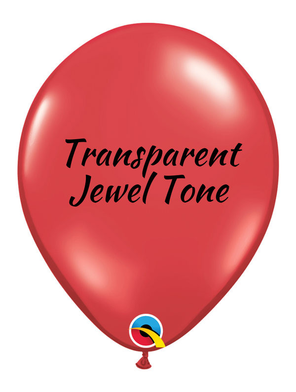 9" Qualatex Jewel Ruby Red Latex Balloons (Discontinued) | 100 Count
