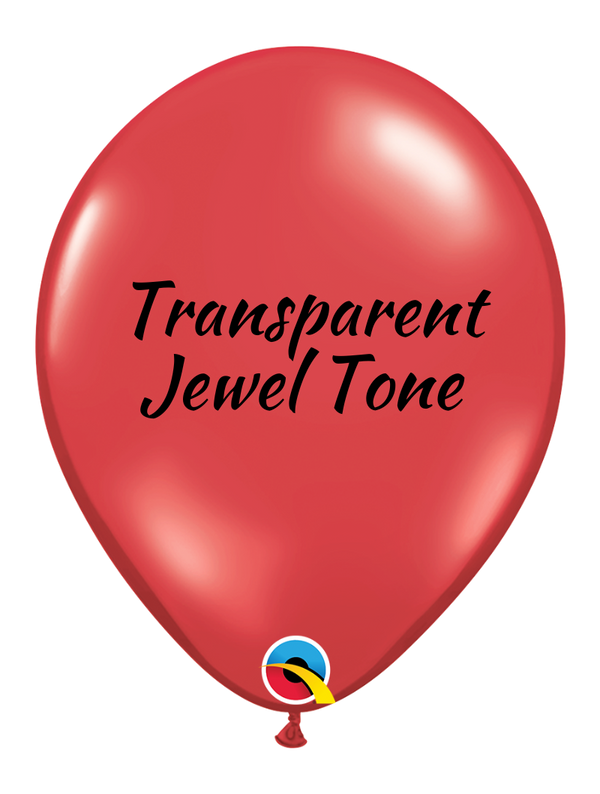 5" Qualatex Jewel Ruby Red Latex Balloons | 100 Count