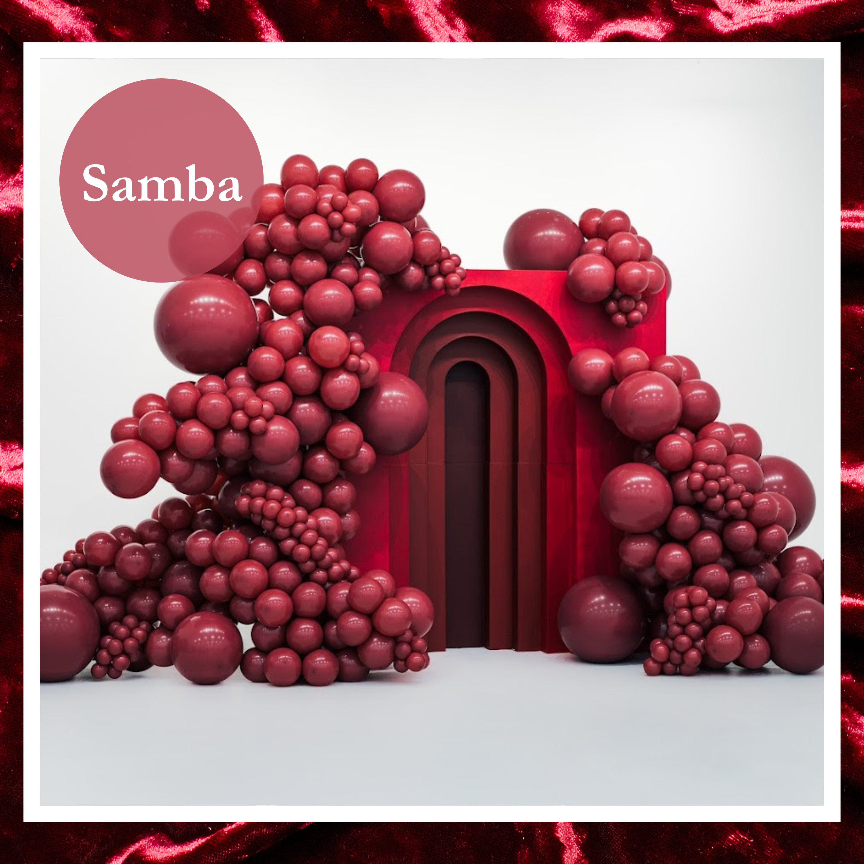 36" TUFTEX Samba - Burgundy Latex Balloons - 3 Foot Giant | 2 Count