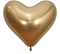 14" Sempertex Reflex Gold Heart Latex Balloons | 50 Count