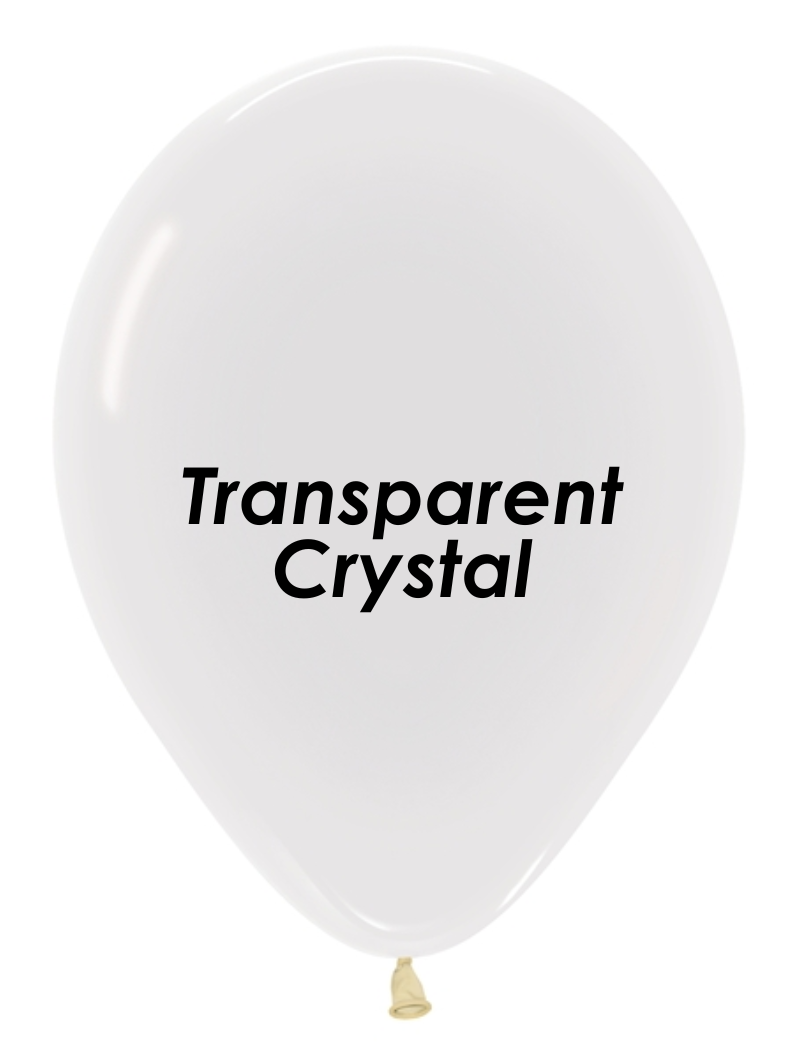 5" Sempertex Crystal Clear Latex Balloons | 100 Count