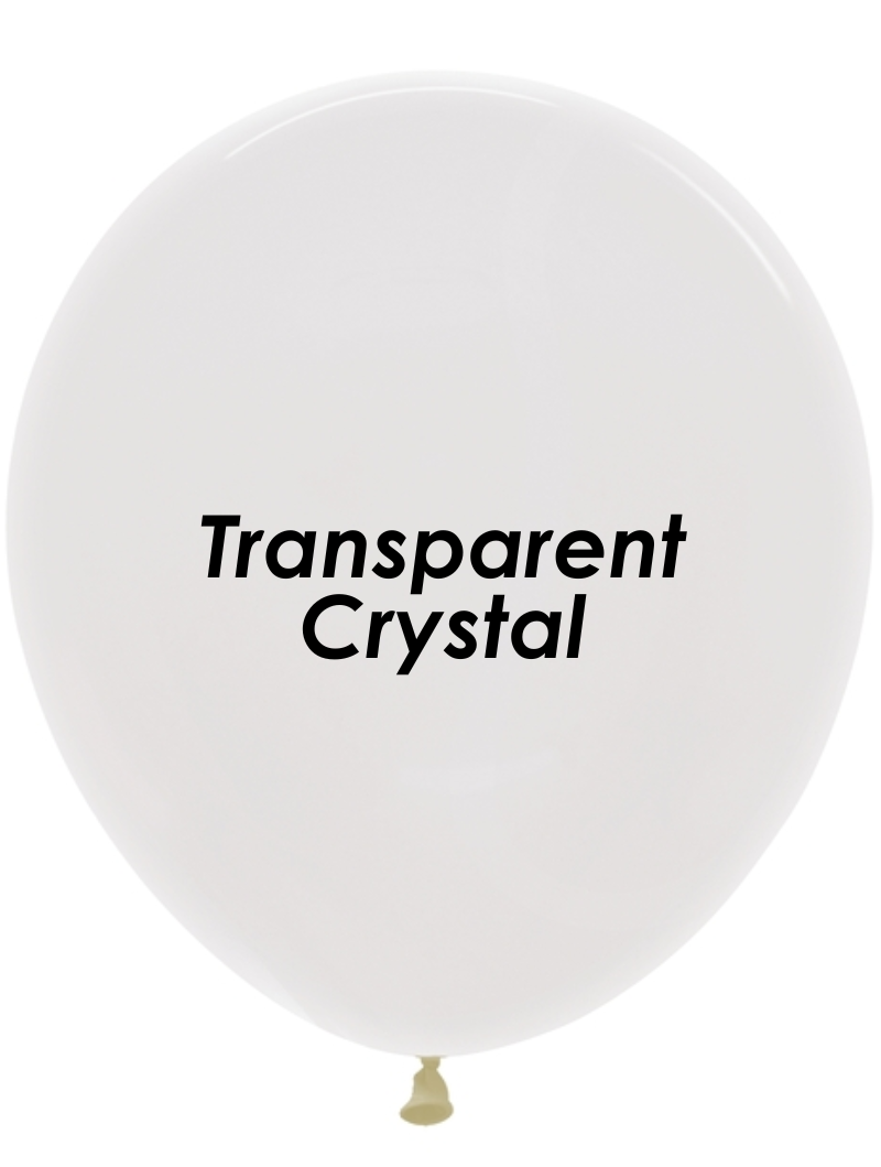 18" Sempertex Crystal Clear Latex Balloons | 25 Count