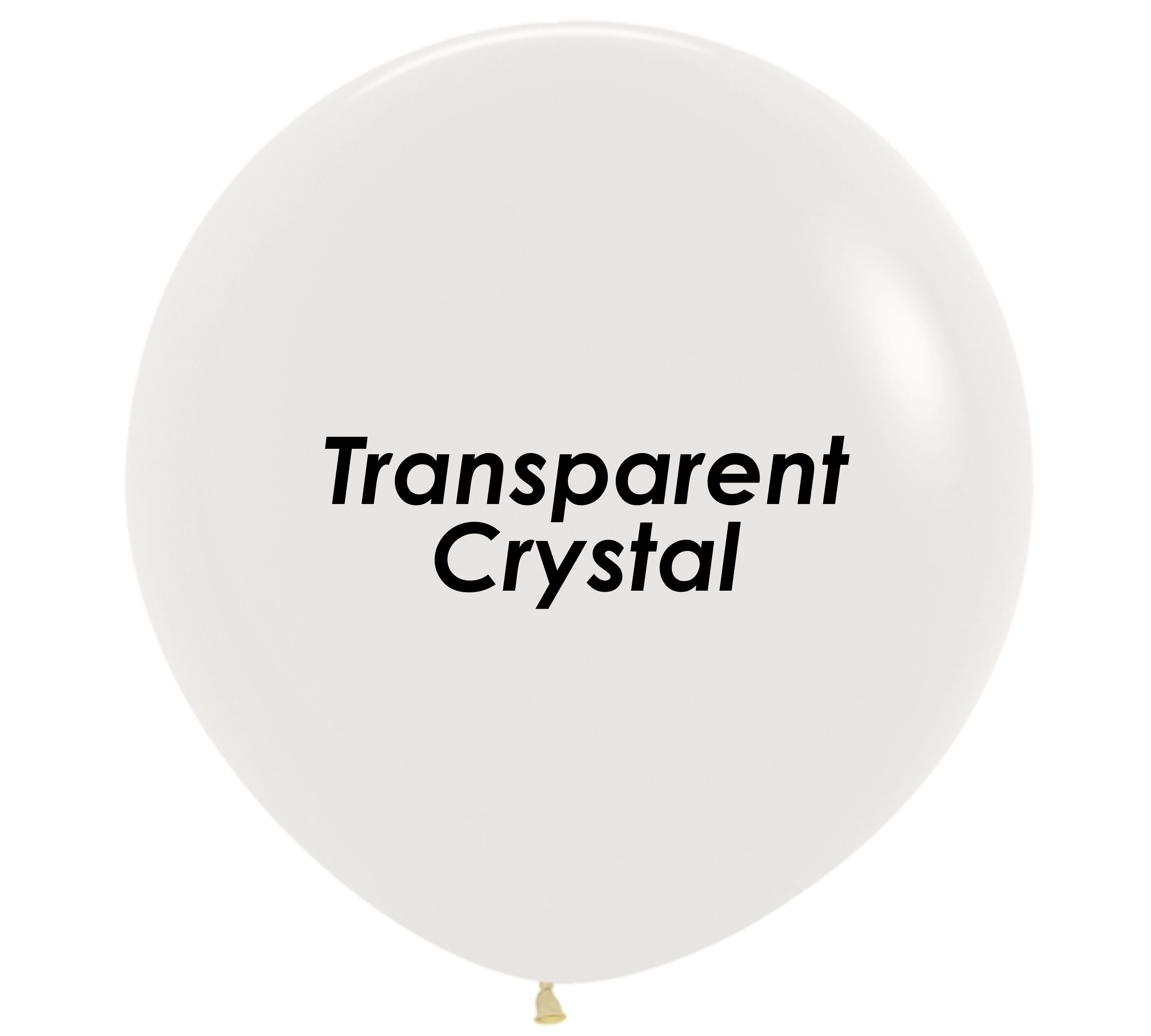 24" Sempertex Crystal Clear Latex Balloons | 10 Count