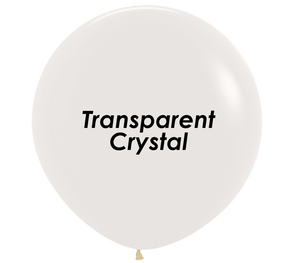 36" Sempertex Crystal Clear Latex Balloons - 3 Foot Giant | 2 Count