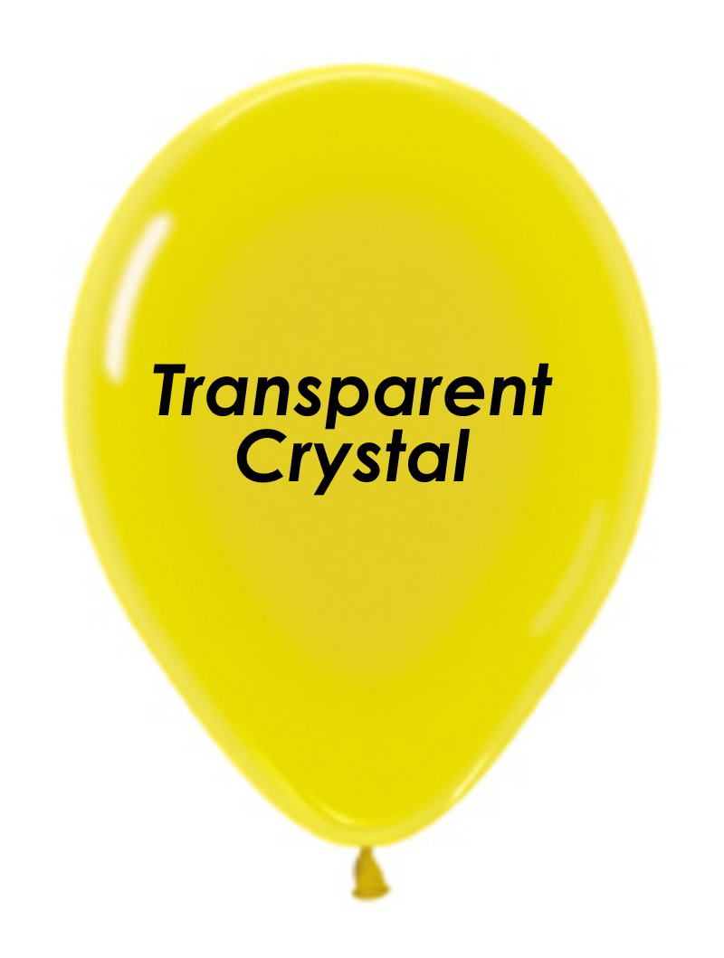 5" Sempertex Crystal Yellow Latex Balloons (Discontinued) | 100 Count