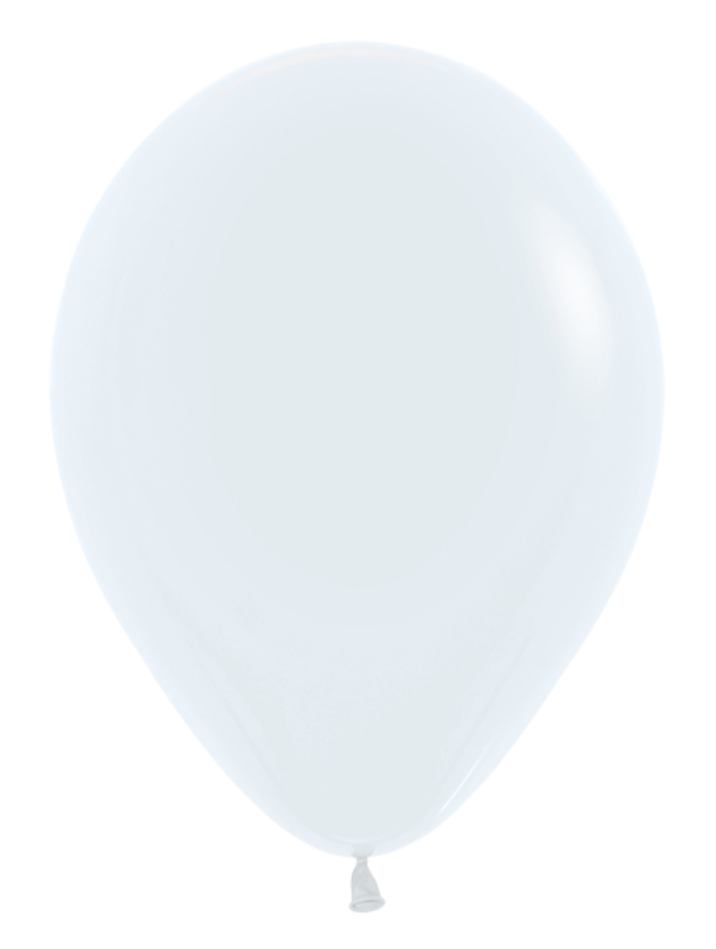 11" Sempertex Fashion White Latex Balloons | 100 Count