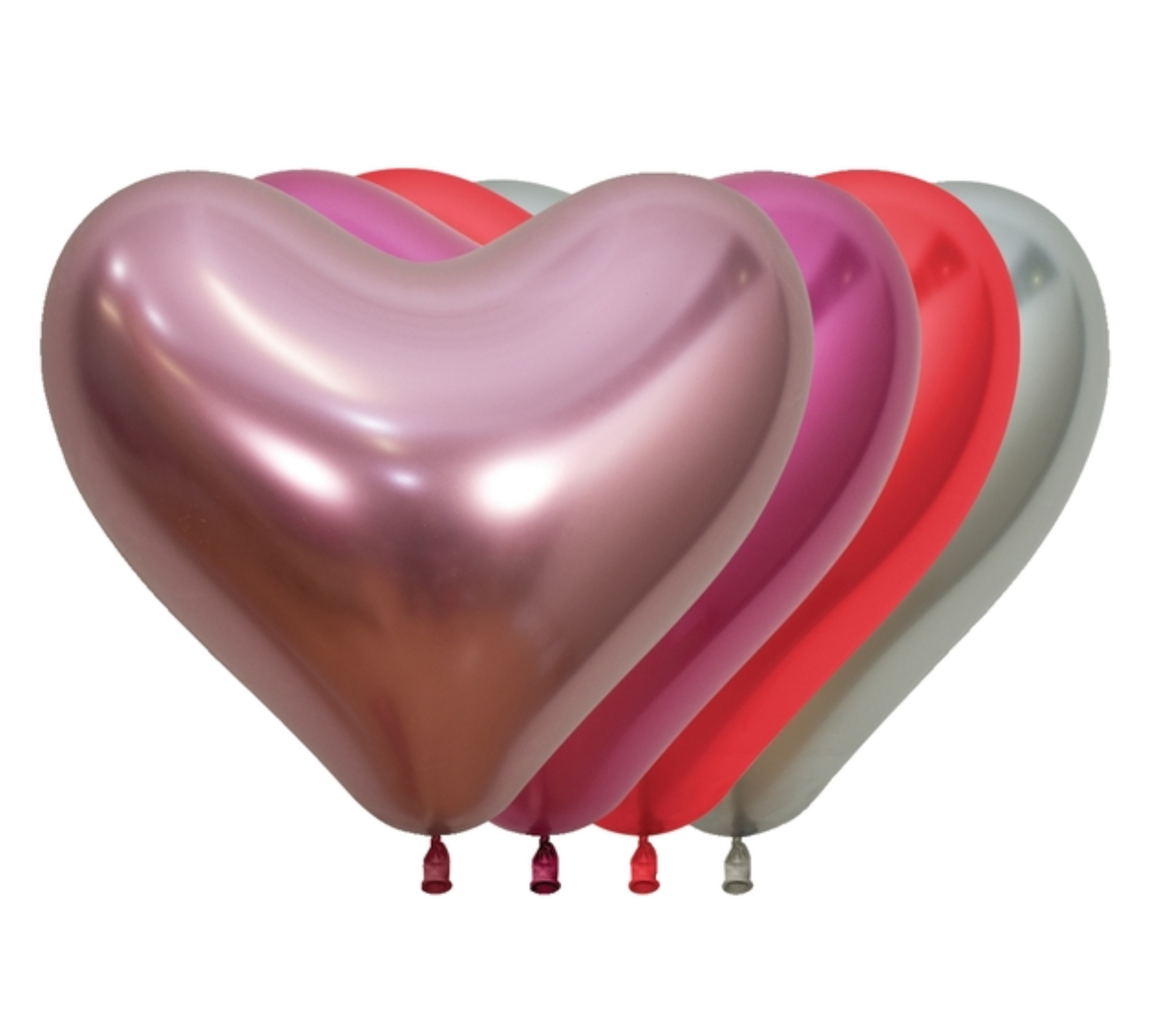 14" Sempertex Reflex Love Assortment Heart Latex Balloons | 50 Count