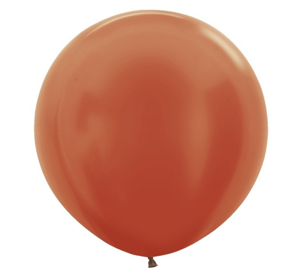 24" Sempertex Metallic Pearlized Copper Latex Balloons - Discontinued | 10 Count