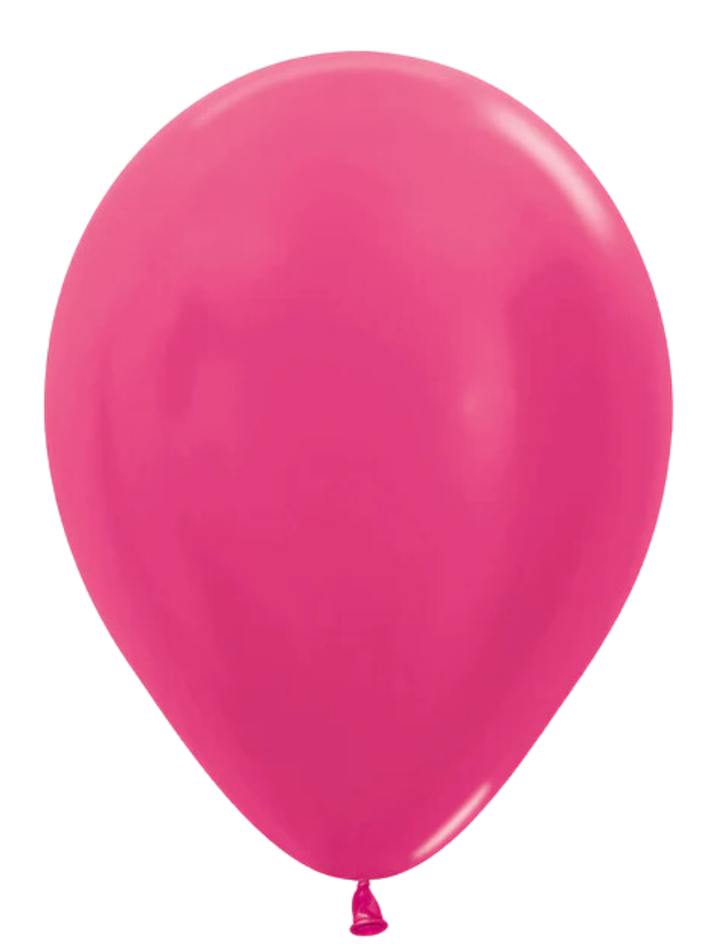 11" Sempertex Metallic Pearlized Fuchsia Latex Balloons | 100 Count