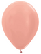 5" Sempertex Metallic Pearlized Rose Gold Latex Balloons | 100 Count