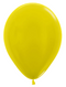 18" Sempertex Metallic Pearlized Yellow Latex Balloons | 25 Count