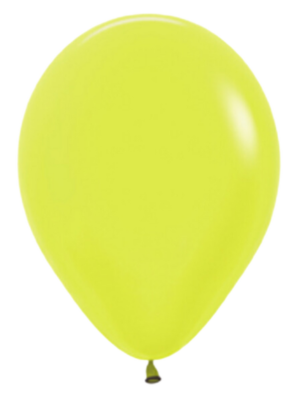11" Sempertex Neon Yellow Latex Balloons | 100 Count