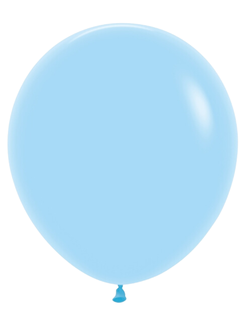 18" Sempertex Pastel Matte Blue Latex Balloons | 25 Count