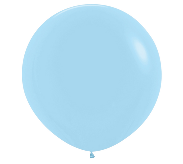 36" Sempertex Pastel Matte Blue Latex Balloons - 3 Foot Giant | 2 Count