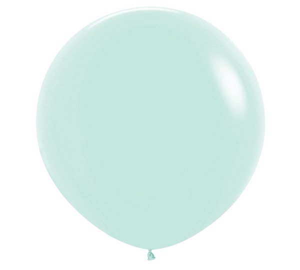 24" Sempertex Pastel Matte Green Latex Balloons | 10 Count