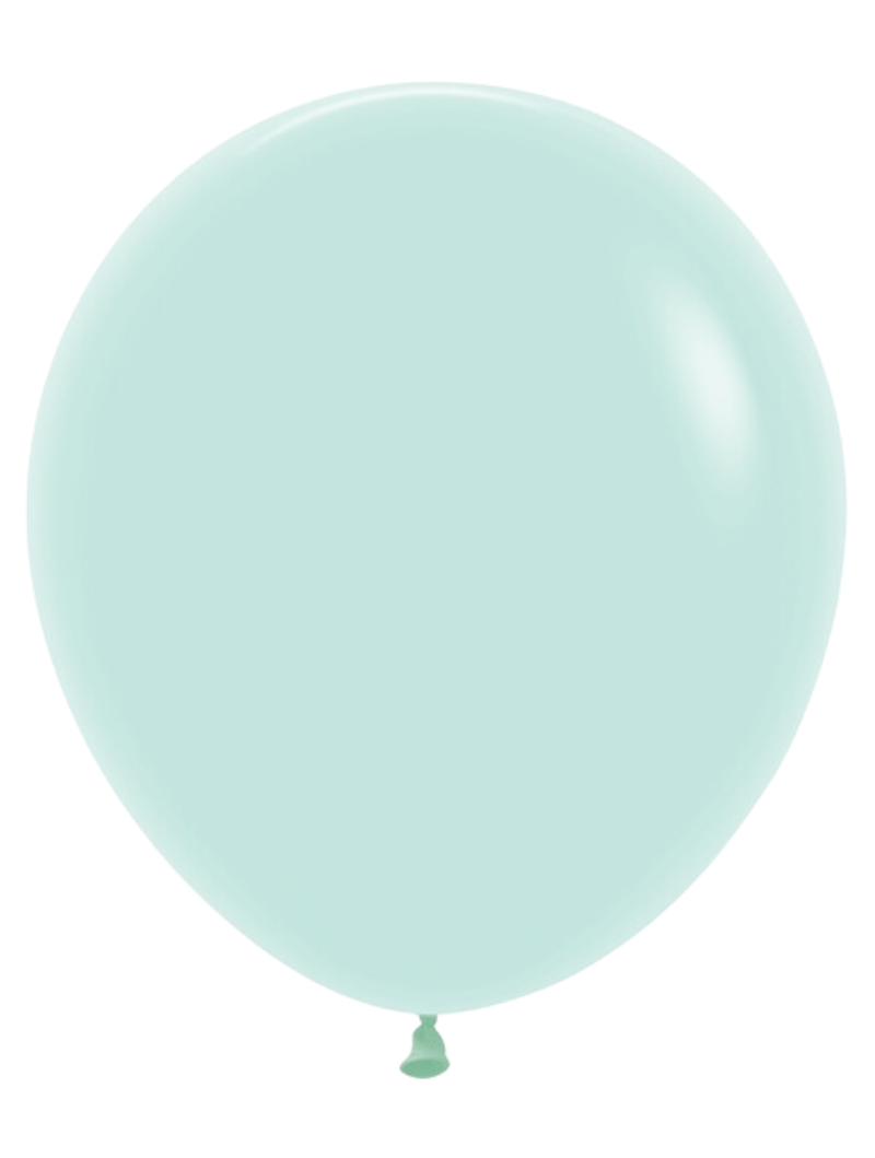 18" Sempertex Pastel Matte Green Latex Balloons | 25 Count