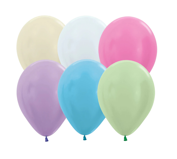 11" Sempertex Pearl Assortment Latex Balloons | 100 Count
