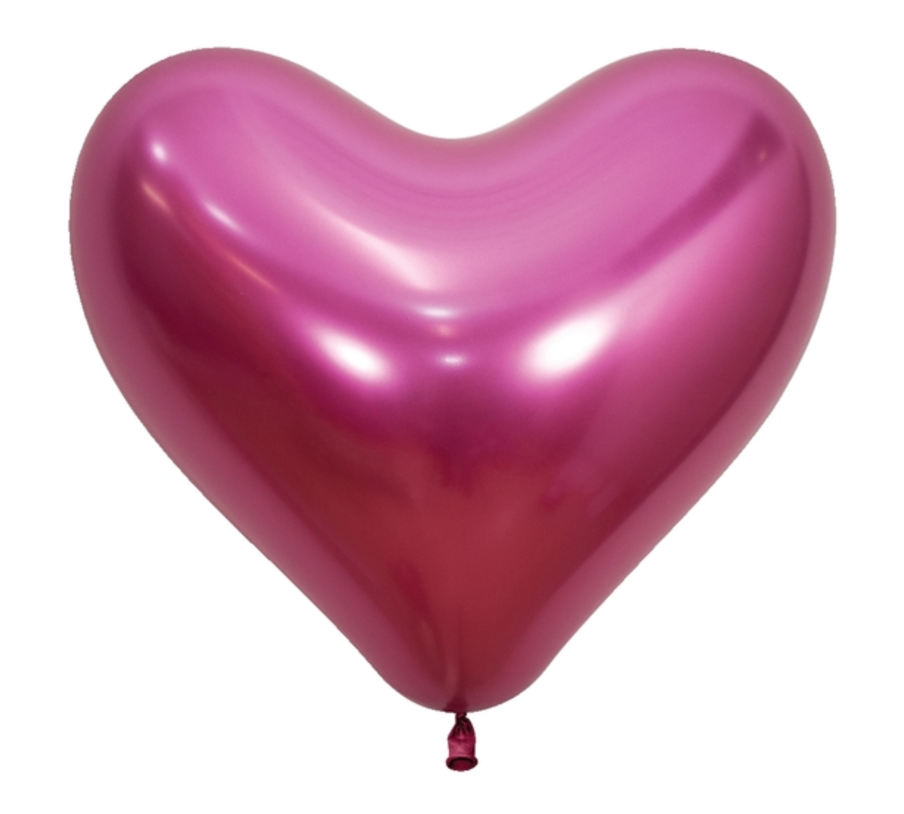 14" Sempertex Reflex Fuchsia Heart Latex Balloons | 50 Count