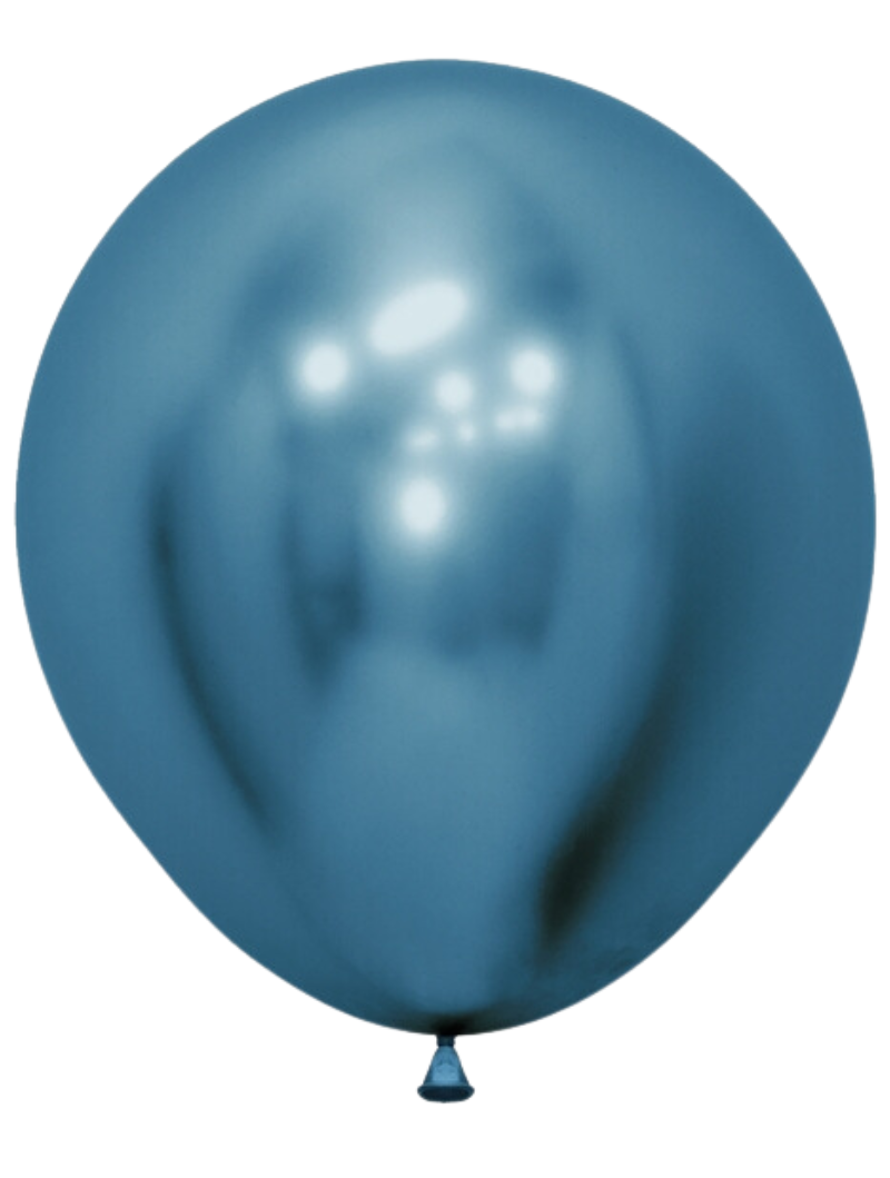 18" Sempertex Reflex Blue Latex Balloons | 15 Count