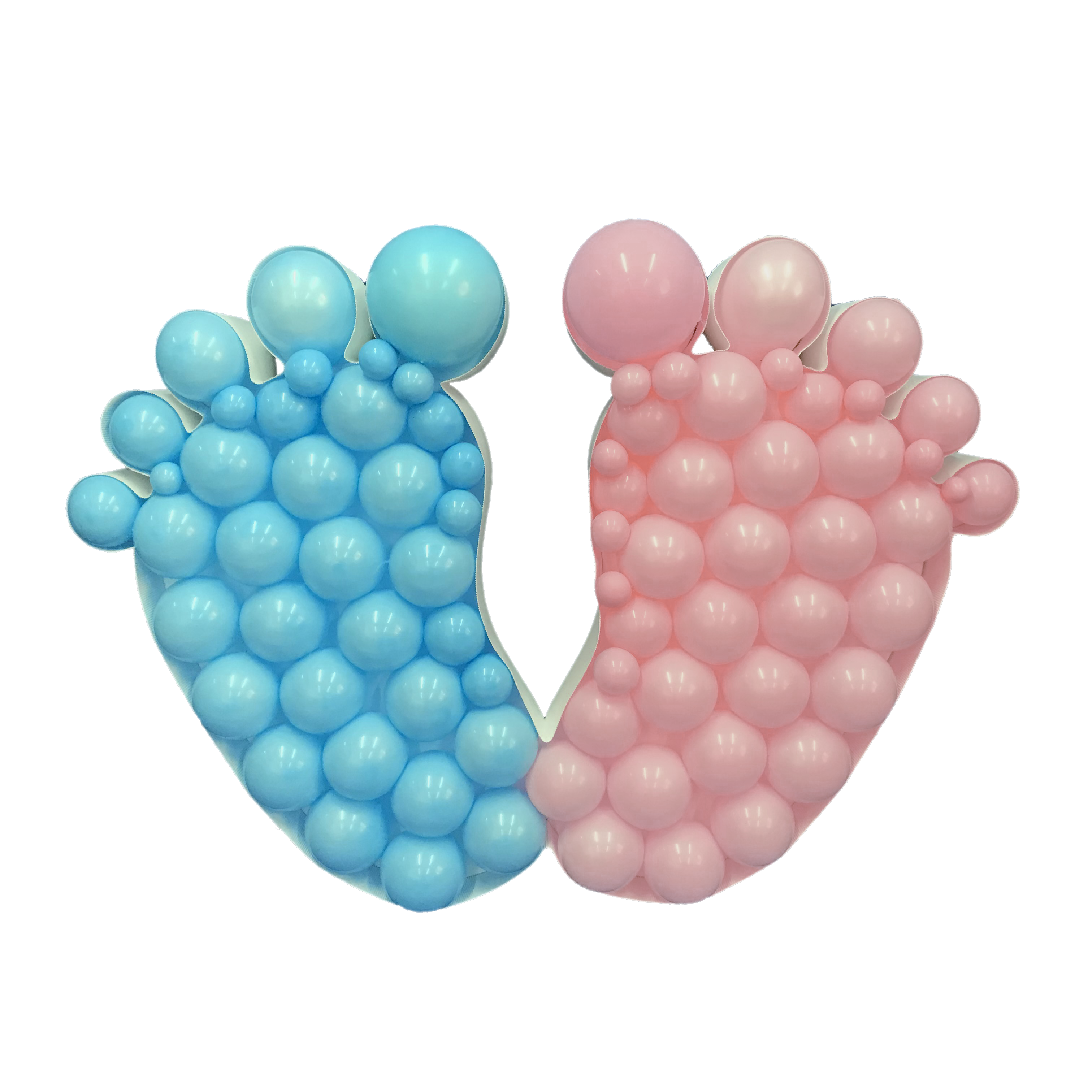 39" DIY Baby Feet Mosaic Balloon Frame | Balloons Not Included