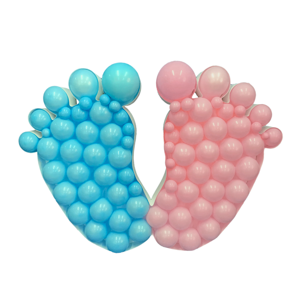 39" DIY Baby Feet Mosaic Balloon Frame | Balloons Not Included