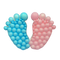 39" DIY Baby Feet Mosaic Balloon Frame | Balloons Not Included