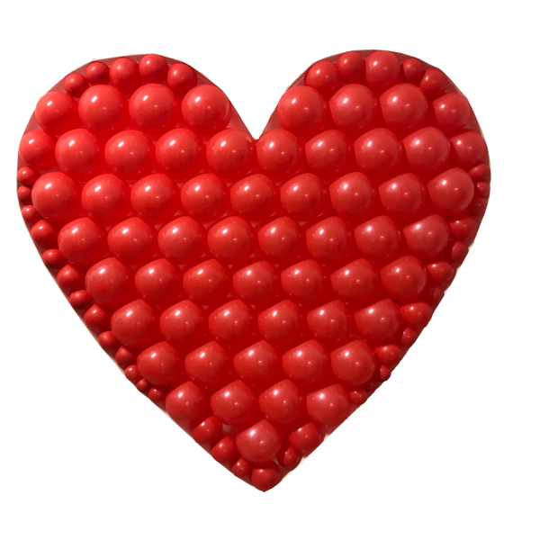 47" DIY Heart Mosaic Balloon Frame | Balloons Not Included
